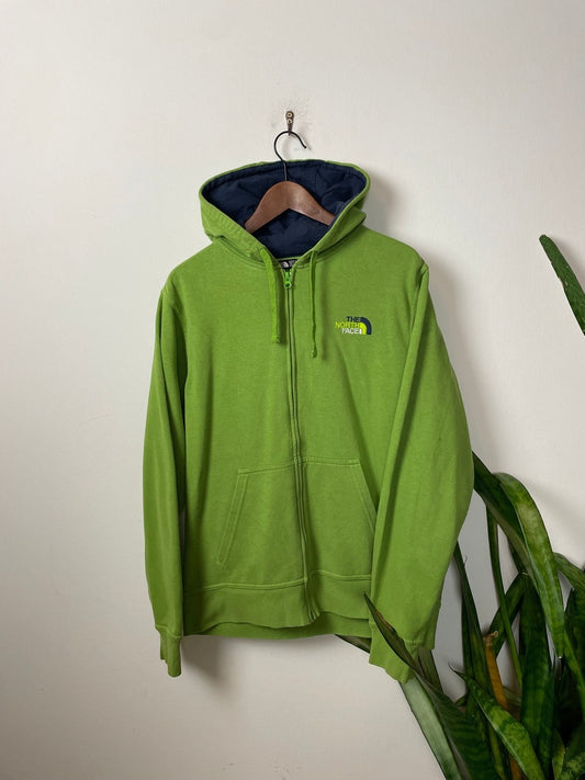Vintage The North Face Kapuzenjacke Grün M - Leichte und Sportliche Herren Trainingsjacke Vintage Klamotten, Secondhand Klamotten, Retro Mode, Nachhaltige Mode, Einzigartige Stücke, Zeitlose Mode, Umweltfreundliche Kleidung, Stilvolle Secondhand Mode, Hochwertige Vintage Kleidung