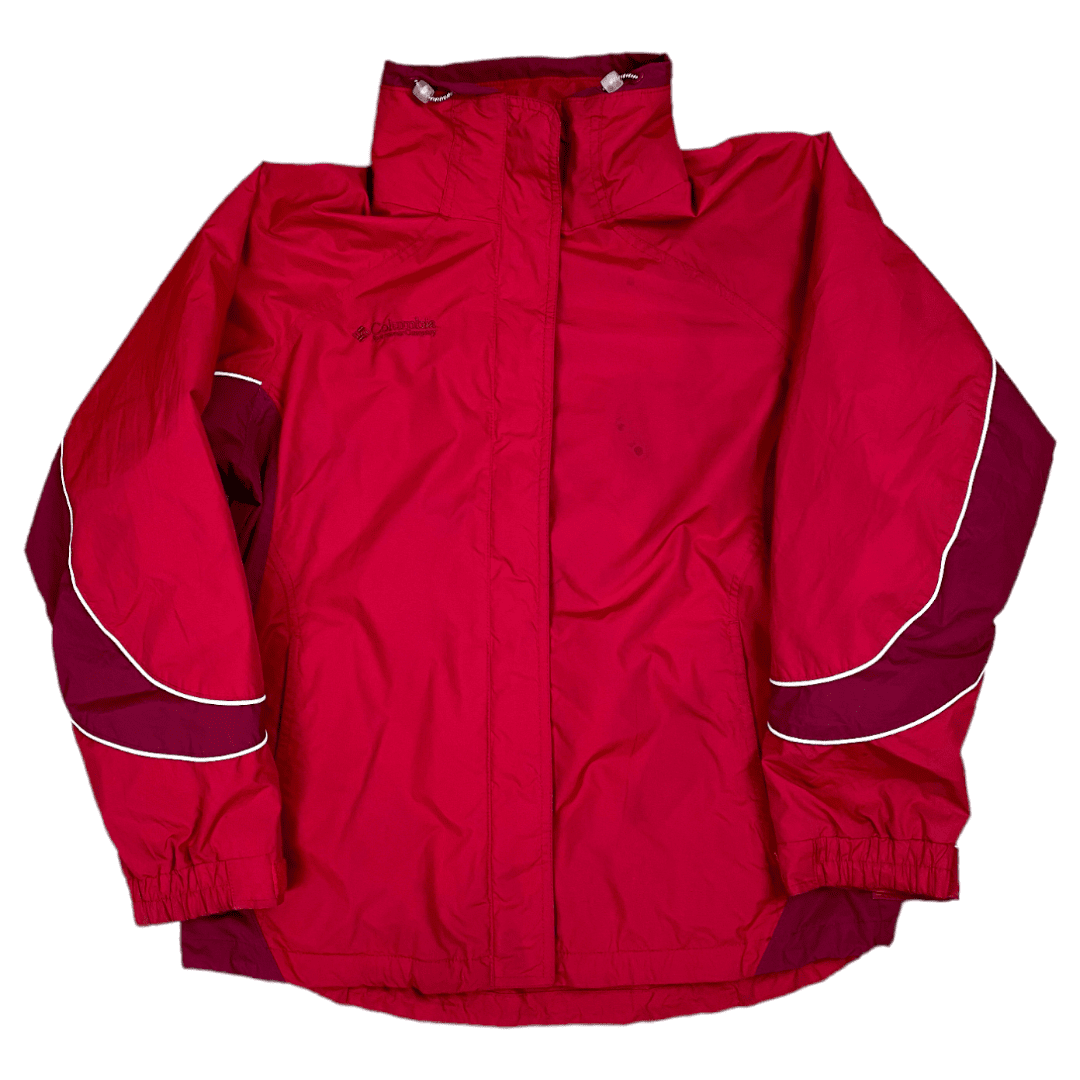 Columbia Jacke Vintage Klamotten, Secondhand Klamotten, Retro Mode, Nachhaltige Mode, Einzigartige Stücke, Zeitlose Mode, Umweltfreundliche Kleidung, Stilvolle Secondhand Mode, Hochwertige Vintage Kleidung