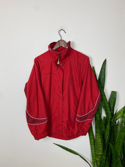 Columbia Jacke Vintage Klamotten, Secondhand Klamotten, Retro Mode, Nachhaltige Mode, Einzigartige Stücke, Zeitlose Mode, Umweltfreundliche Kleidung, Stilvolle Secondhand Mode, Hochwertige Vintage Kleidung