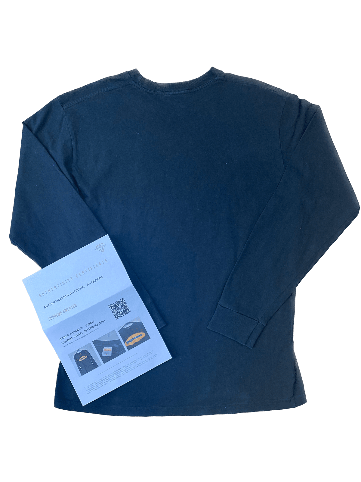 Supreme sweater navy blue new arrivals