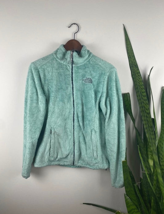 The North Face Fleecejacke Mintgrün S - Warme und Bequeme Fleecejacke Vintage Klamotten, Secondhand Klamotten, Retro Mode, Nachhaltige Mode, Einzigartige Stücke, Zeitlose Mode, Umweltfreundliche Kleidung, Stilvolle Secondhand Mode, Hochwertige Vintage Kleidung
