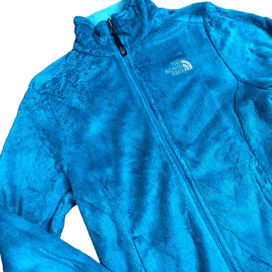 The North Face Fleecejacke Türkis S - Leichte Kuschelige Damen Jacke Vintage Klamotten, Secondhand Klamotten, Retro Mode, Nachhaltige Mode, Einzigartige Stücke, Zeitlose Mode, Umweltfreundliche Kleidung, Stilvolle Secondhand Mode, Hochwertige Vintage Kleidung