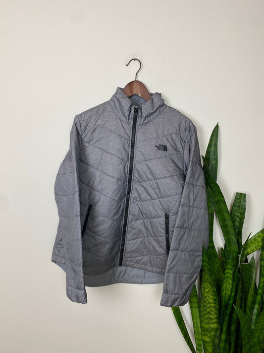 The North Face Jacke Grau L - Funktionale und Bequeme Jacke Vintage Klamotten, Secondhand Klamotten, Retro Mode, Nachhaltige Mode, Einzigartige Stücke, Zeitlose Mode, Umweltfreundliche Kleidung, Stilvolle Secondhand Mode, Hochwertige Vintage Kleidung