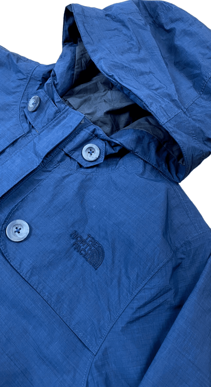 The North Face Leichte Jacke Dunkelgrau M - Damen Hyvent Regenjacke Vintage Klamotten, Secondhand Klamotten, Retro Mode, Nachhaltige Mode, Einzigartige Stücke, Zeitlose Mode, Umweltfreundliche Kleidung, Stilvolle Secondhand Mode, Hochwertige Vintage Kleidung