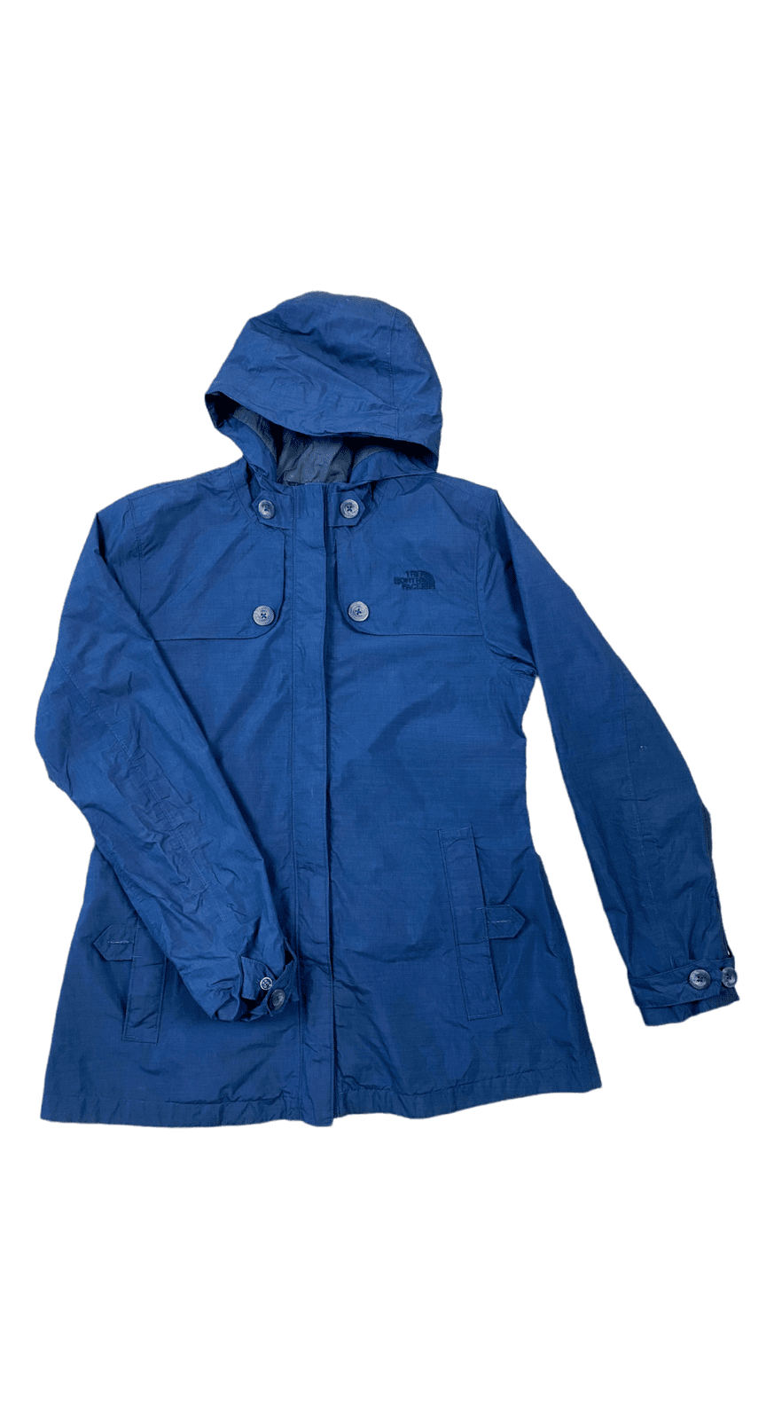The North Face Leichte Jacke Dunkelgrau M - Damen Hyvent Regenjacke Vintage Klamotten, Secondhand Klamotten, Retro Mode, Nachhaltige Mode, Einzigartige Stücke, Zeitlose Mode, Umweltfreundliche Kleidung, Stilvolle Secondhand Mode, Hochwertige Vintage Kleidung