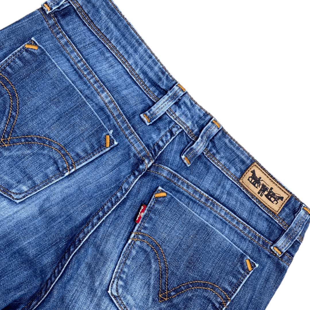 Vintage Levi s Jeans 627 Straight Fit Dunkelblau S Basic Damen Jeans jut vintage