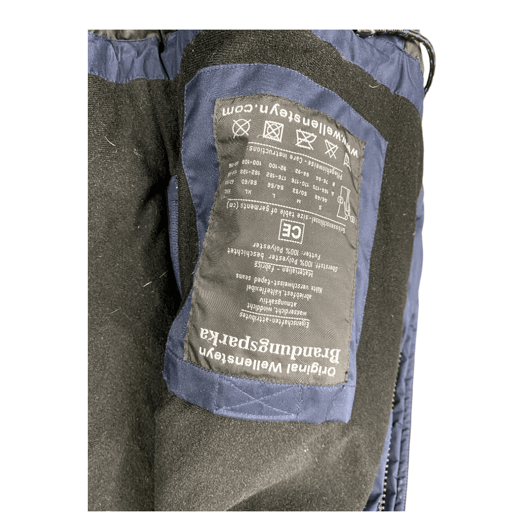Wellensteyn Winterjacke / Brandungsparka Dunkelblau XL - Dicker Herren Mantel Vintage Klamotten, Secondhand Klamotten, Retro Mode, Nachhaltige Mode, Einzigartige Stücke, Zeitlose Mode, Umweltfreundliche Kleidung, Stilvolle Secondhand Mode, Hochwertige Vintage Kleidung